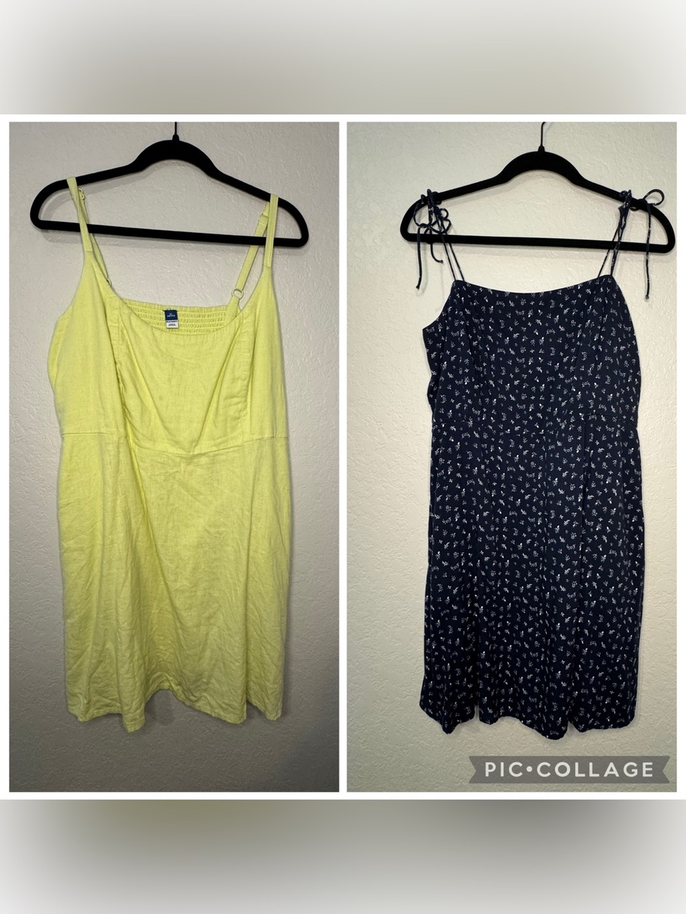 Old Navy Sundress Bundle Yellow & Blue with Flowers